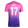 Maillot de Supporter Allemagne Wirtz 17 Extérieur Euro 2024 Pour Enfant